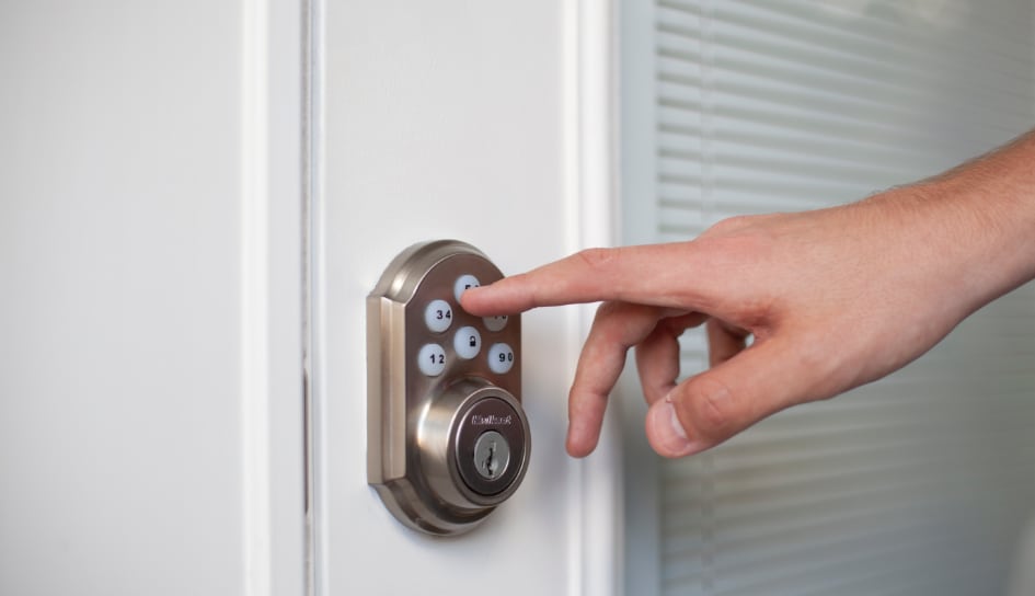 ADT smartlock on a Davenport home